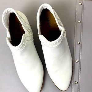White bootie size 9